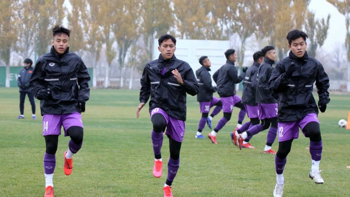 Vietnamese U23s train hard ahead of AFC U23 Asian Cup qualifiers